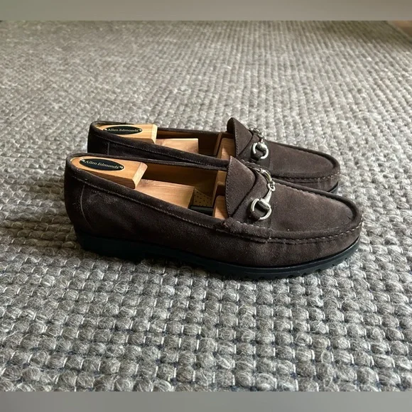 Cole Haan Brown Suede Driving Loafers Moc Toe 9.5D s-l400.jpg main image 3